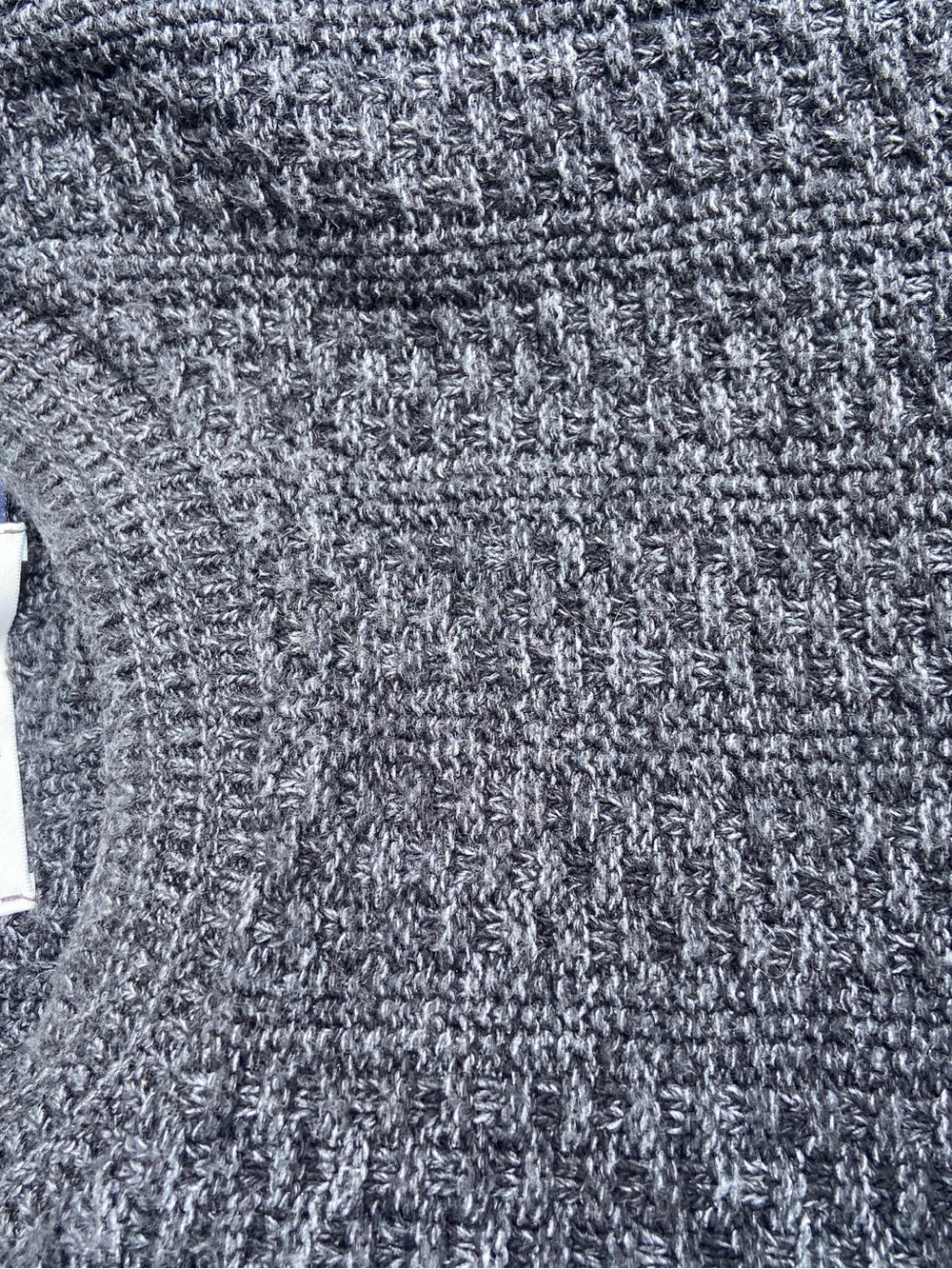 bill blass Charcoal Cable-Knit Crewneck Sweater - Picture 9 of 12